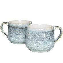 Large Ceramic Wide Coffee Latte Mug Set of 2