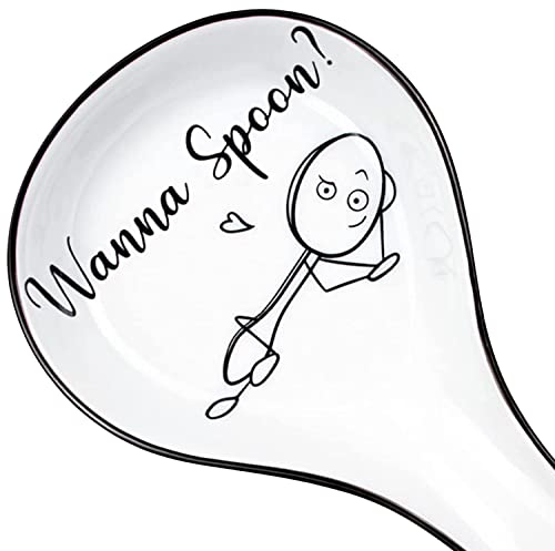 Spoon Rest for Range High - Coffee Spoon Holder, Range Cooking Spoon Holder, Coffee Spoon Rest, Ceramic Humorous Spoon Rest, Cute Spoon Rest, Cool and Humorous Housewarming Items, Kitchen Spoon Rest.