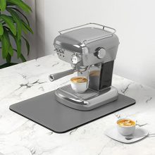 Coffee Bar Mat, Stain-Resistant Rubber Mat for Countertop, Anti-Slip Absorbent Drying Mat for Espresso Machine and Coffee Maker, 12"x16.