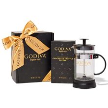 Thoughtfully Godiva Coffee Gift Set, Includes French Press Coffee Maker and Godiva Chocolate Truffle Coffee