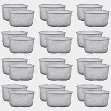 24-Pack Braun Coffee Maker Charcoal Water Filter Replacement - Compatible with BRSC004, BrewSense Drip KF7175 & KF6050 Models.