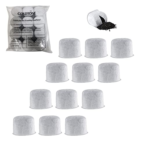 12-Pack CAPRESSO Coffee Maker Water Filter Replacements with Activated Charcoal - Compatible with 4440.90 Filters for Optimal Brewing Experience.