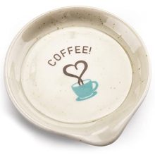 Ceramic Espresso Spoon Holder Rests for Espresso Station Decor, Mini Spoon Holder for Stove Top Countertop, Small Teaspoon Relaxation, Porcelain Spoon Holder For Espresso Bar Equipment, White, 3.5 Inch.