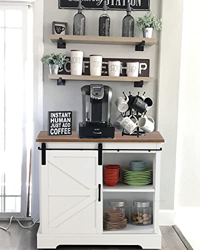 Coffee Bar Cabinet Buffet - Stylish and Functional Kitchen