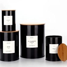 Flour and Sugar Containers, Kitchen Containers, Sugar Canisters, Sugar Containers For Countertop, Canisters Sets For The Kitchen, Kitchen Counter Decor, Set of 4.