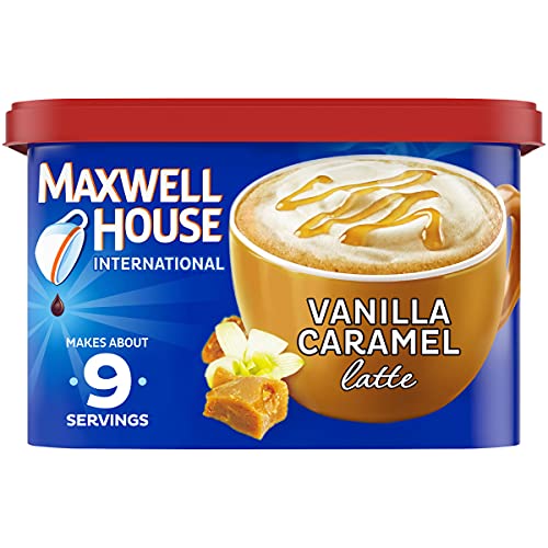 Maxwell Home Worldwide Vanilla Caramel Latte Café-Type On the spot Espresso Beverage Combine (8.7 oz. Canister).
