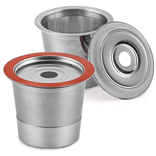 Reusable K Cups Coffee Pod Filters for Keurig 1.0 & 2.0 Single Cup Coffee Makers, Common Refillable KCups, Keurig filter, Reusable Kcup, K-cups Reusable Filter (2).