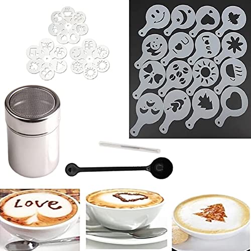 Create Stunning Dessert Art with Reusable Coffee Cake Stencils - Perfect for Birthday Cakes, Cookies, and More!