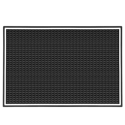Bar Mat for Dwelling Bar 18in x 12in 1cm Thick，Durable and Stylish Bar Mats for Countertop，Anti slip and Anti Overflow，for Espresso, Bar, Eating places Service Mats and Glass Drying Mat.