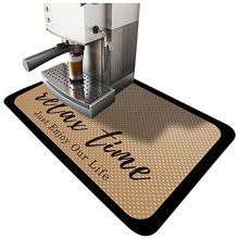 Coffee Maker Mat 16"x12 Espresso Tamper Mat Kitchen sliding Mat Super Absorbent/Warmth-Resistant/Non-slip/Machine Washable for Coffee Bar/Coffee Pot/Espresso Machine/Countertop.