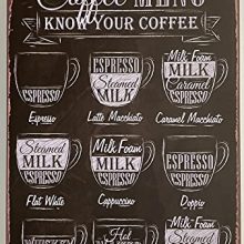 Tin Metal Wall Sign - Retro Coffee Lover Bar Decor