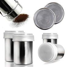 Elevate your seasoning and coffee game set of stainless steel powder shakers