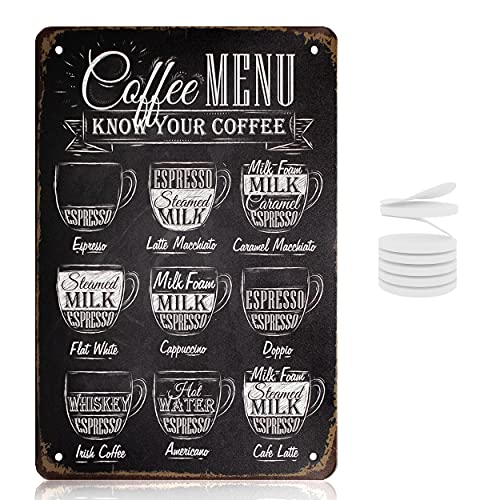 Coffee Space with the Farmhouse Style Coffee Menu Sign