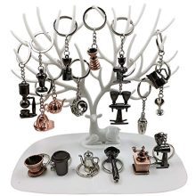  - Miniature Novelty Barista Gift for Coffee Lover - Creative Cafe Shop Decoration Keyring.