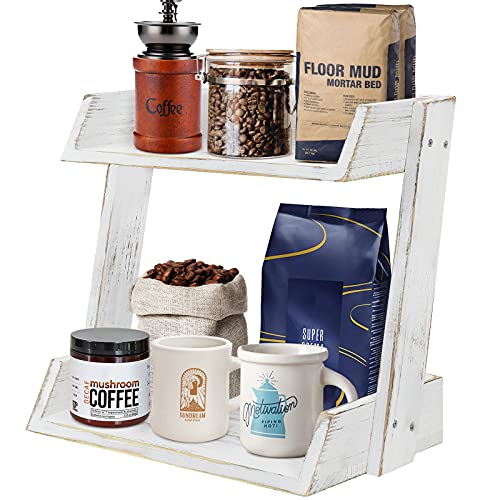 Organize Your Coffee Bar with Style - Countertop Station & Mug Holder Combo: The Ultimate Coffee Lover's Accessory Gift.