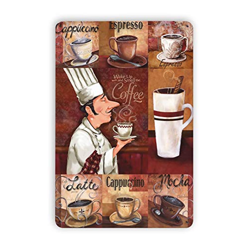Fesy Coffee Metal Sign - Brew Up Charm and Elegance with Vintage Coffee Wall Decor - 8x12 Inches