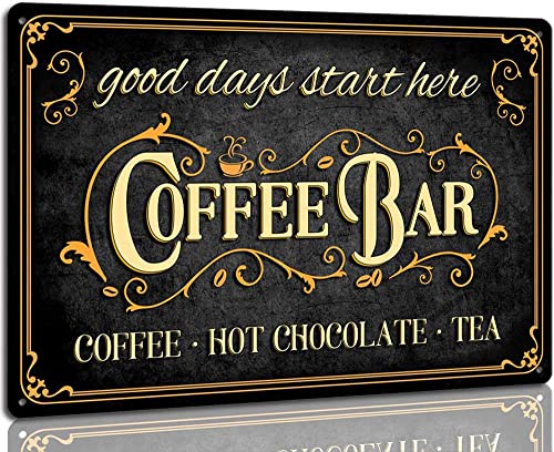 Kitchen Coffee Bar Sign Decoration