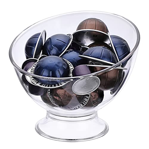 Get Organized and Declutter Your Coffee Station with our Clear Plastic Coffee Pod Holder - Perfect for K Cups, Creamer, Candy, Fruit, and Salad.