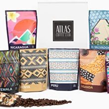 Experience the World of Coffee with Atlas Coffee Club Sampler | Gourmet Coffee Gift Set | 8-Pack Variety Box of Finest Single Origin Whole Bean Coffees | Ideal Holiday Gift for Coffee Lovers