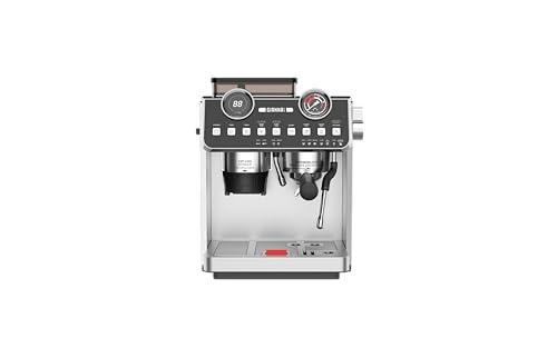 Gianna Olimpico Dual Boiler Espresso Machine with Integrated Coffee Grinder and Advanced PID Temperature Control – 30 Grind Settings, Powerful Steam Wand, and 2.7L Water Tank