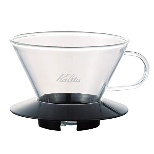 Kalita Wave Pour Over Coffee Dripper with Size 185 and Premium Paper Filters – Ideal for Balanced and Full-Bodied Coffee Extraction