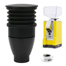 Black 60g Single Dose Coffee Grinder with Aluminum Alloy and Silicon Bellow for Efficient Espresso Grinding