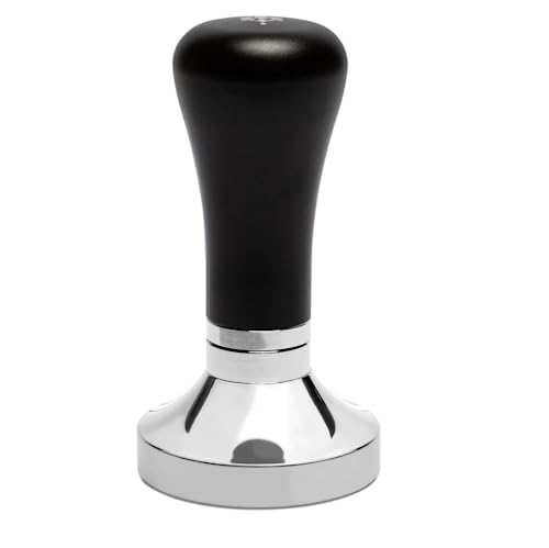 Black Eureka Adjustable 58.3mm Espresso Tamper with Stainless Steel Base - Premium Barista Tool