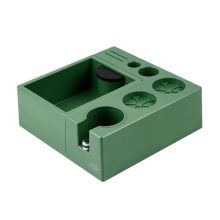 IKAPE V2 Espresso Knock Box in Green – Multifunctional Storage for 51, 54, and 58mm Espresso Accessories with Easy Cleaning Design