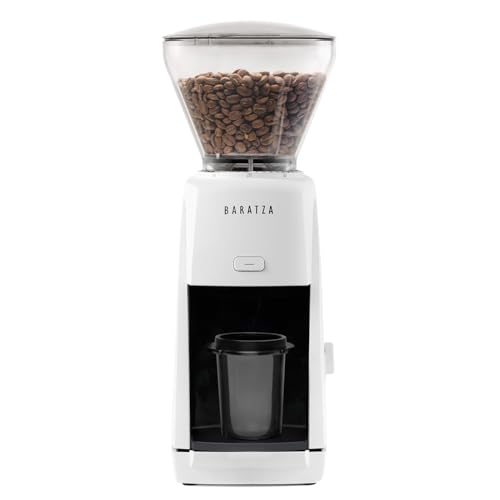 Baratza Encore ESP Coffee Grinder in White – Precision Grinder for Espresso and Filter Brewing with Quick-Release Burr System and Dual-Range Adjustment