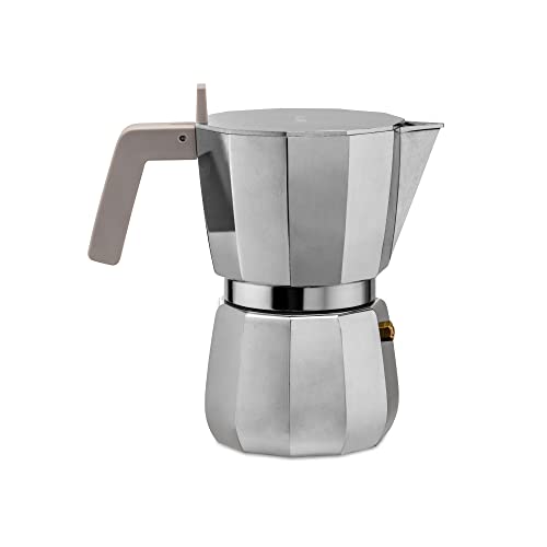 Grey 6-Cup Moka Espresso Coffee Maker by David Chipperfield – Stylish and Efficient Italian Coffee Maker