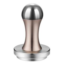 Flexzion 58mm Stainless Steel Coffee Tamper with Ergonomic Champaign Handle – Barista-Quality Espresso Tool