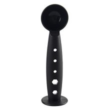 Dual-function coffee tamper with 10g measuring spoon, 51mm espresso tamper with flat bottom design – Ideal for precise coffee preparation and versatile use in home kitchens or coffee shops.