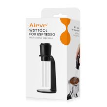 Precision Espresso Distribution Tool with 0.4mm Needles - Black matte design, featuring extra-fine stainless steel needles