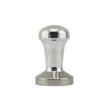 Rhino 58mm Tamper with silver anodised aluminum handle and stainless steel flat base, designed for precise and comfortable espresso preparation.