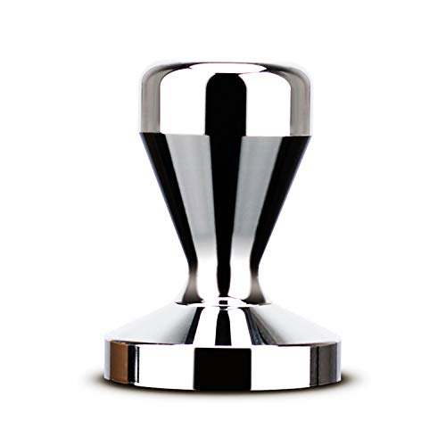 51mm Chromed Steel Coffee Tamper for Espresso with Comfortable Handle – Durable and rust-resistant coffee bean press.