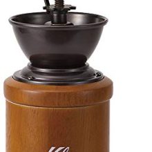 Kalita Hand Coffee Grinder - Manual Adjustable Grinder with Antique Wood Design for Outdoor and Camping Use