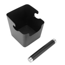 Compact Stainless Steel Coffee Knock Box for Easy Grounds Disposal – Perfect for Home and Cafe Use