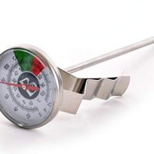 Brewista 5-Inch Stainless Steel Frothing Thermometer with Adjustable Clip for Precise Temperature Readings