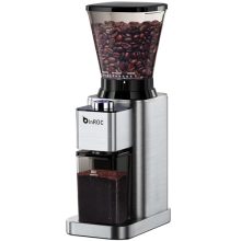 binROC Conical Burr Coffee Grinder – 48 Adjustable Grind Settings with Anti-Static Technology and Built-In Brush, Premium Stainless Steel