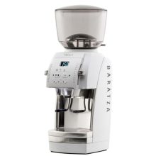 Baratza Vario+ Flat Ceramic Burr Grinder in White with Digital Control Panel and 54mm Ceramic Burrs for Precision Coffee Grinding