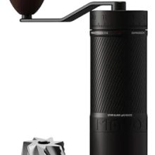 MAVOCOFFEE Phantox Pro Manual Coffee Grinder with 45mm Stainless Steel Conical Burr and External Adjustable Settings