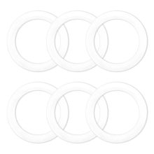 6-Pack of food-grade silicone gasket seal rings for Bialetti Moka Express Dama 2-cup coffee maker