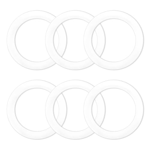 6-Pack of food-grade silicone gasket seal rings for Bialetti Moka Express Dama 2-cup coffee maker