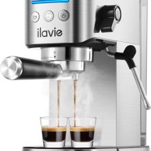 20-Bar Espresso Machine with Steamer – Stainless Steel Coffee Maker for Espresso, Cappuccino, and Latte