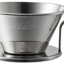 Kalita 'TSUBAME' WDS-185 Stainless Steel Coffee Dripper designed for 2 to 4 people, compatible with Wave Filter 185