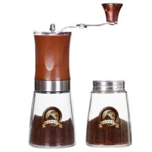 Portable Manual Coffee Grinder with Stainless Steel and Ceramic Burrs