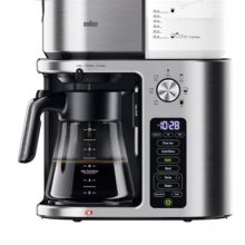 Braun MultiServe Plus 10-Cup Pod-Free Drip Coffee Maker with Cold Brew, 7 Brew Sizes, Hot Water Function, and FastBrew Technology in Black