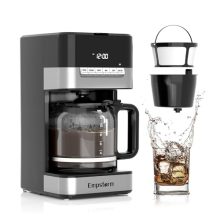 Empstorm Programmable Drip Coffee Maker with Glass Carafe and Fast Brew Technology