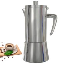 DITOSH 6-Cup 300ML Stainless Steel Moka Pot with robust handle and polished finish, perfect for home and camping espresso.