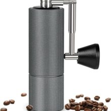 Timemore Chestnut C2-Fold Manual Coffee Grinder – Compact 38mm Stainless Steel Burrs – Adjustable Grind Settings – Foldable Design in Gray